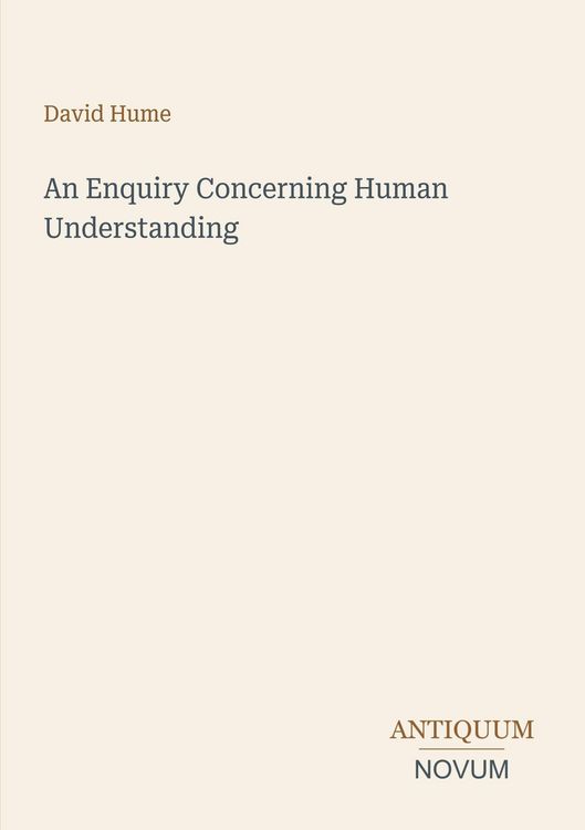 Produktbild: An Enquiry Concerning Human Understanding
