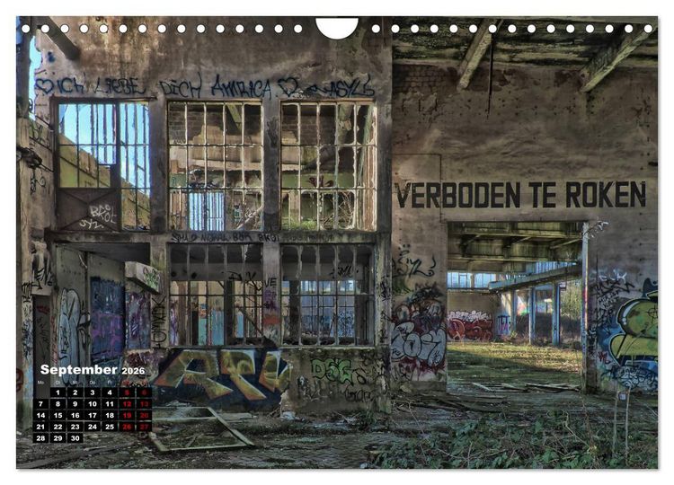 Produktbild: Verlassene Orte - Lost Places (Wandkalender 2026 DIN A4 quer), CALVENDO Monatskalender