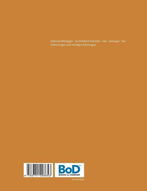 Produktbild: Immerw&auml;hrender Geburtstagskalender