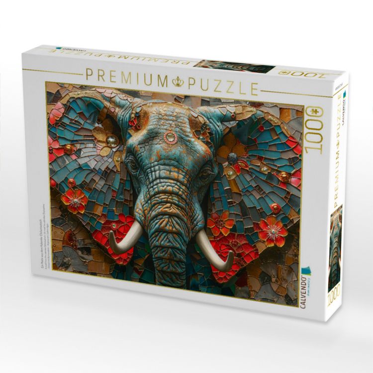 Produktbild: CALVENDO Puzzle Ein Motiv aus dem Kalender Elefantastisch | 1000 Teile Lege-Gr&ouml;&szlig;e 64x48cm Foto-Puzzle f&uuml;r gl&uuml;ckliche Stunden