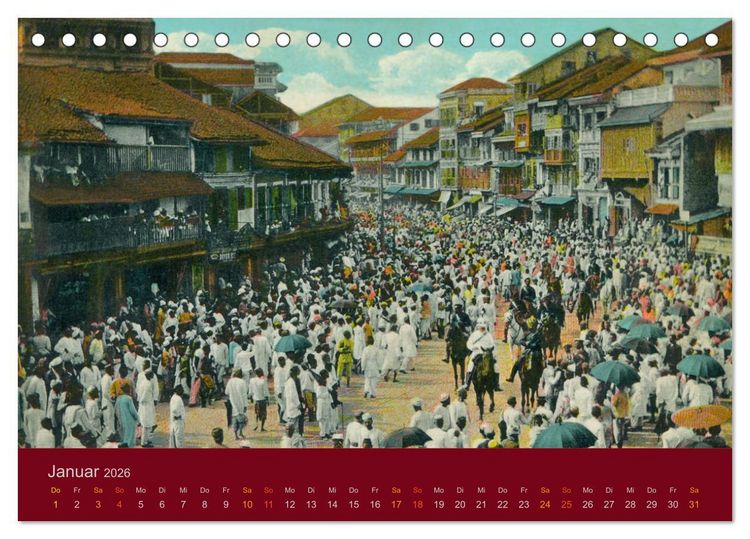 Produktbild: Altes Indien um 1900 (Tischkalender 2026 DIN A5 quer), CALVENDO Monatskalender