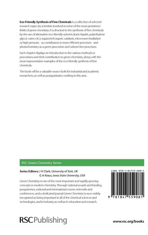 Produktbild: Eco-Friendly Synthesis of Fine Chemicals