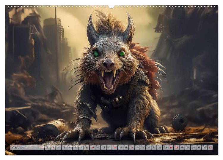 Produktbild: Apokalyptische Wildnis - Schatten der Zivilisation (Wandkalender 2026 DIN A2 quer), CALVENDO Monatskalender