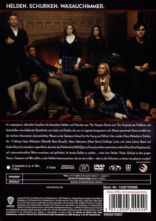 Produktbild: Legacies - 1. Staffel [3 DVDs]