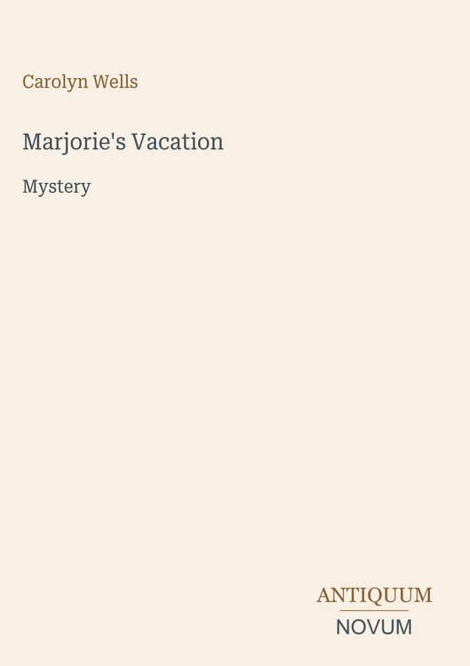 Produktbild: Marjorie's Vacation