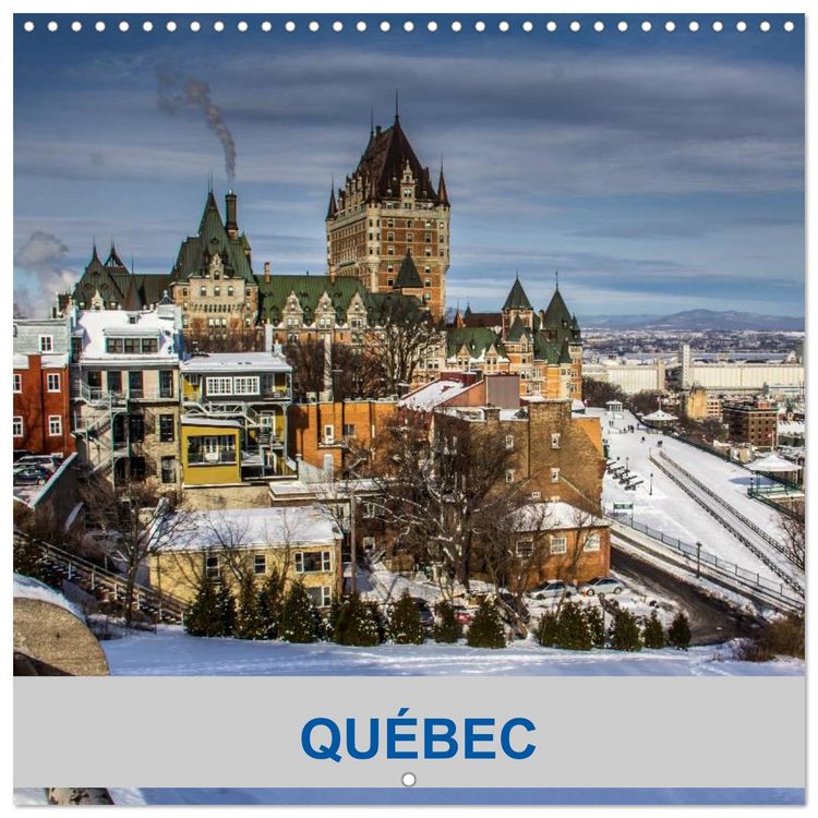 Produktbild: Qu&eacute;bec (Calendrier mural carr&eacute; 2026 30x30 cm) Calendrier double avec une page pour vos prises de notes