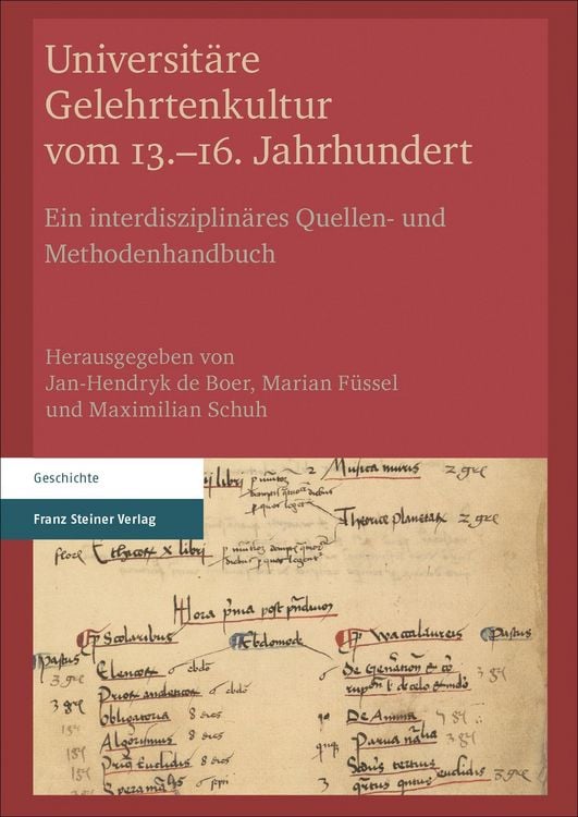 Produktbild: Universit&auml;re Gelehrtenkultur vom 13.-16. Jahrhundert