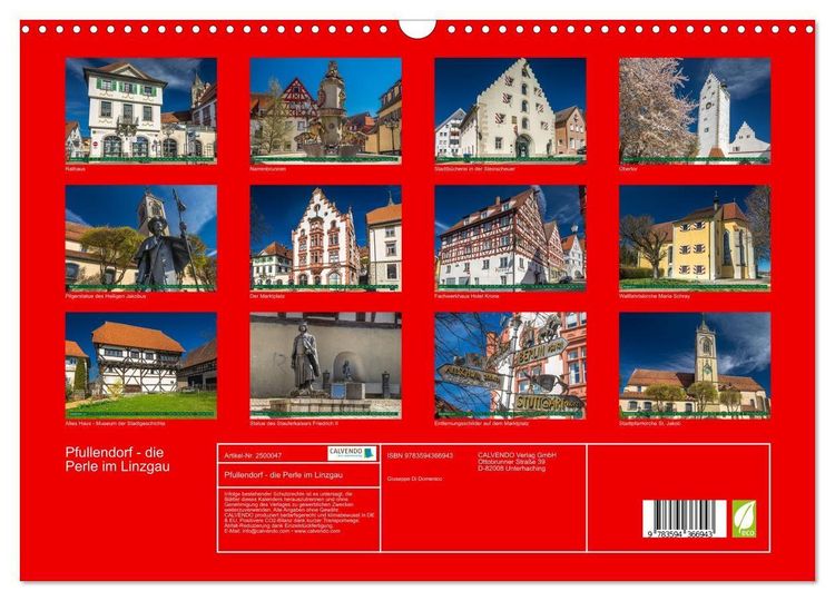 Produktbild: Pfullendorf - die Perle im Linzgau (Wandkalender 2027 DIN A3 quer), CALVENDO Monatskalender