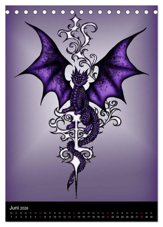 Produktbild: Drachen (Tischkalender 2026 DIN A5 hoch), CALVENDO Monatskalender