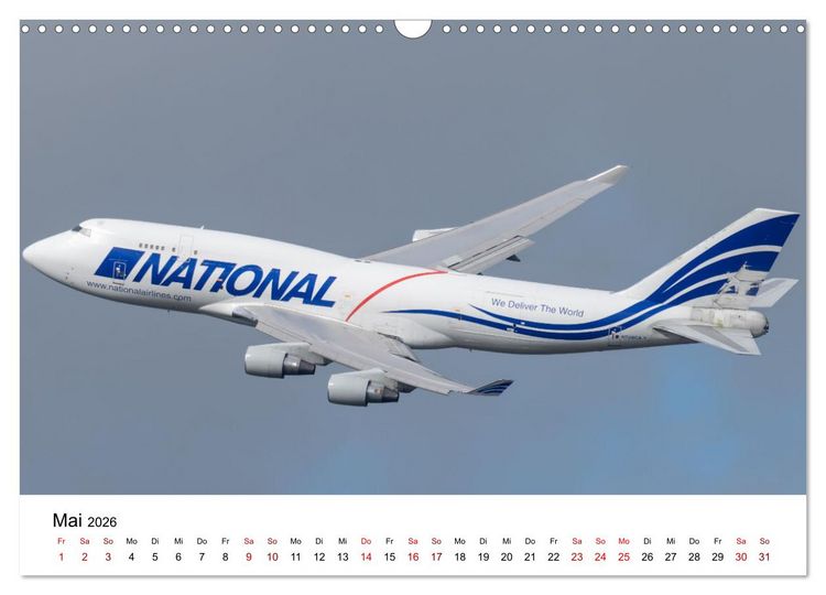Produktbild: Boeing 747 Kalender (Wandkalender 2026 DIN A3 quer), CALVENDO Monatskalender
