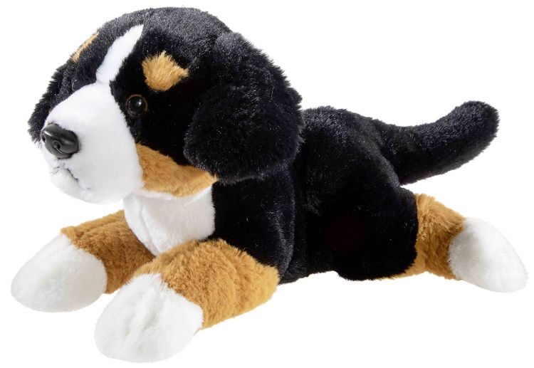 Produktbild: Pl&uuml;sch Misanimo Sennenhund liegend schwarz/braun 30cm