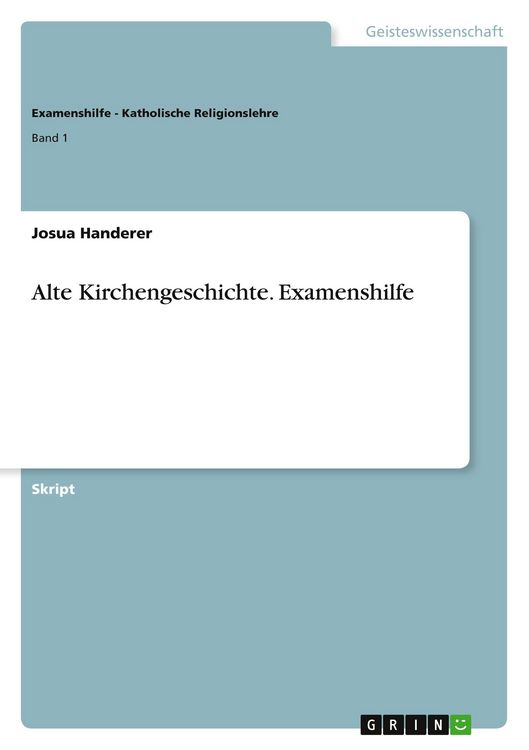 Produktbild: Alte Kirchengeschichte. Examenshilfe
