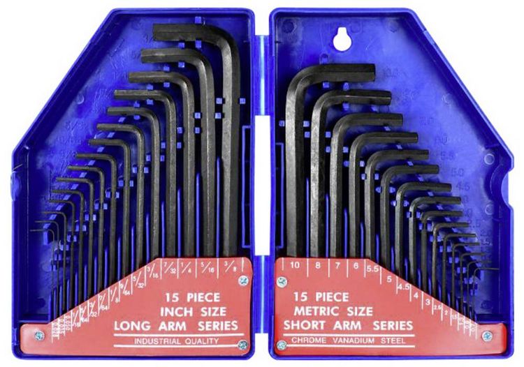 Produktbild: WorkPro Sechskant Stiftschl&uuml;sselsatz 0.7 mm, 0.9 mm, 1.3 mm, 1.5 mm, 2.0 mm, 2.5 mm, 3.0 mm, 4.0 mm, 4.5 mm, 5.0 mm, 5.5 mm, 6.0