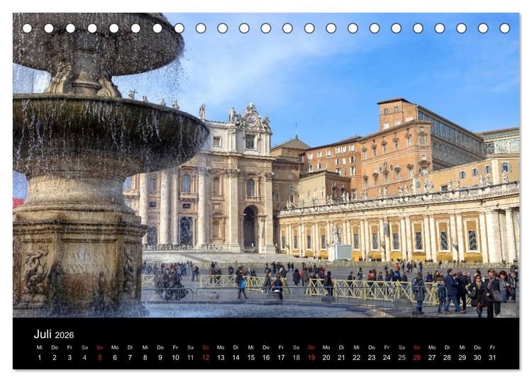 Produktbild: Rom (Tischkalender 2026 DIN A5 quer), CALVENDO Monatskalender