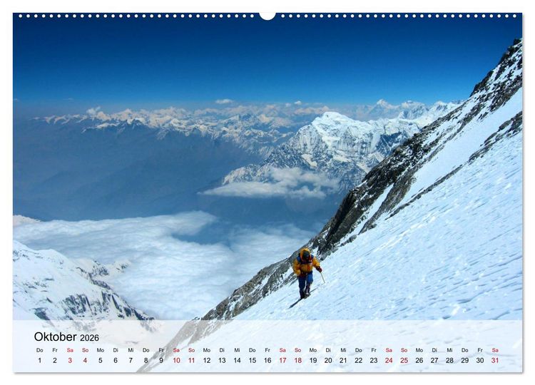 Produktbild: Gipfelabenteuer - wenn der Berg ruft (hochwertiger Premium Wandkalender 2026 DIN A2 quer), Kunstdruck in Hochglanz