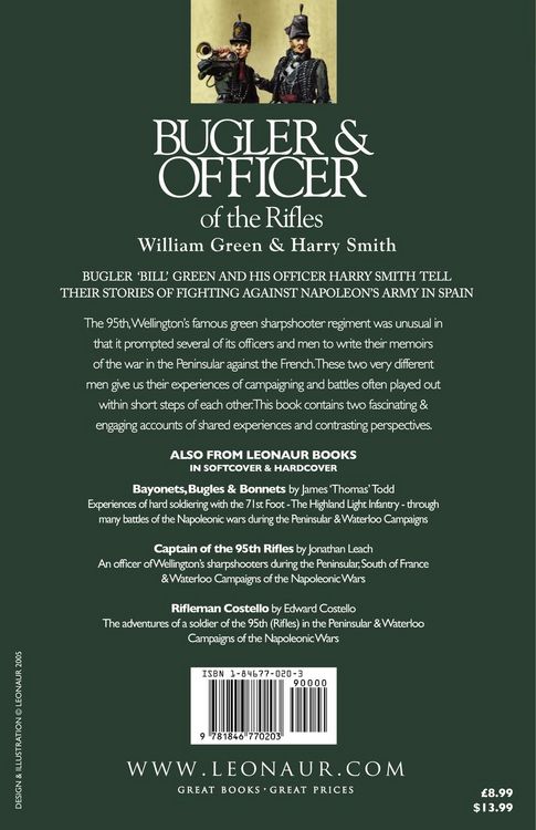 Produktbild: Bugler & Officer of the Rifles-With the 95th Rifles During the Peninsular & Waterloo Campaigns of the Napoleonic Wars