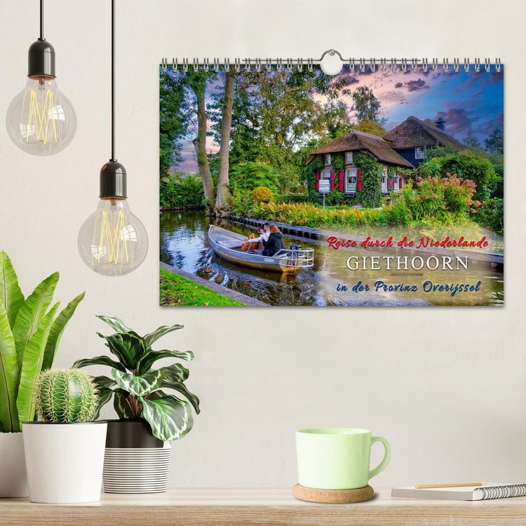 Produktbild: Reise durch die Niederlande - Giethoorn in der Provinz Overijssel (Wandkalender 2026 DIN A4 quer), CALVENDO Monatskalender