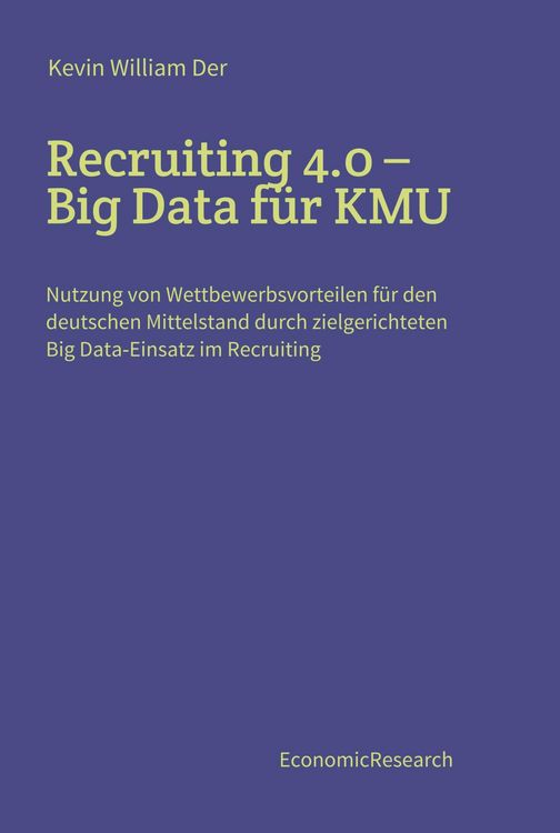 Produktbild: Recruiting 4.0 - Big Data f&uuml;r KMU