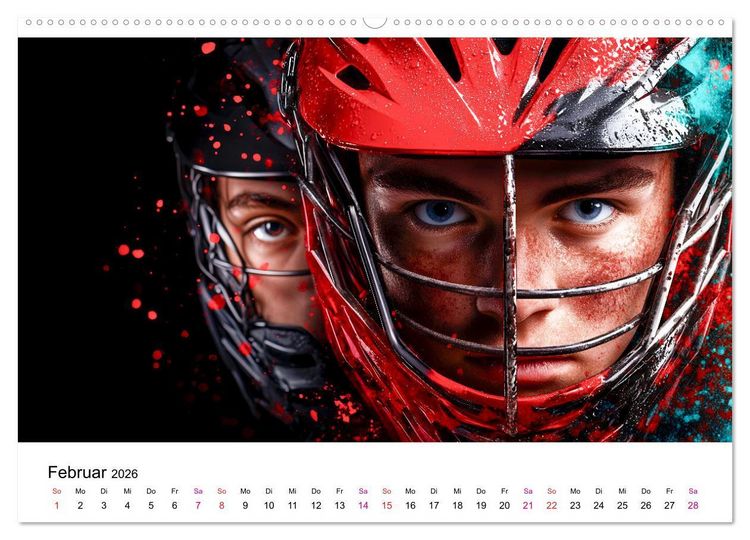 Produktbild: Lacrosse cool (Wandkalender 2026 DIN A2 quer), CALVENDO Monatskalender