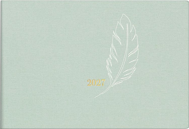 Produktbild: rido/id&eacute; 7017515027 Taschenkalender Mod. Septimus 2027 "Feather" A6 quer, Textil