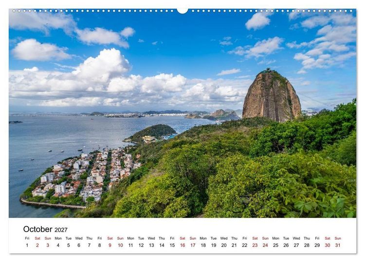 Produktbild: RIO DE JANEIRO Contrasts. Colors. Light. (Wall Calendar 2027 DIN A2 landscape), CALVENDO 12 Month Wall Calendar