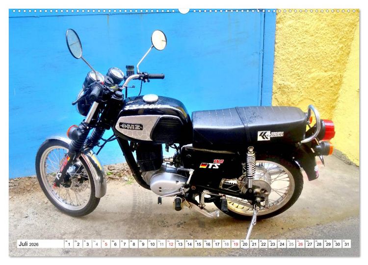 Produktbild: Motorrad-Legende MZ TS 150 - Ein Exportschlager der DDR (Wandkalender 2026 DIN A2 quer), CALVENDO Monatskalender