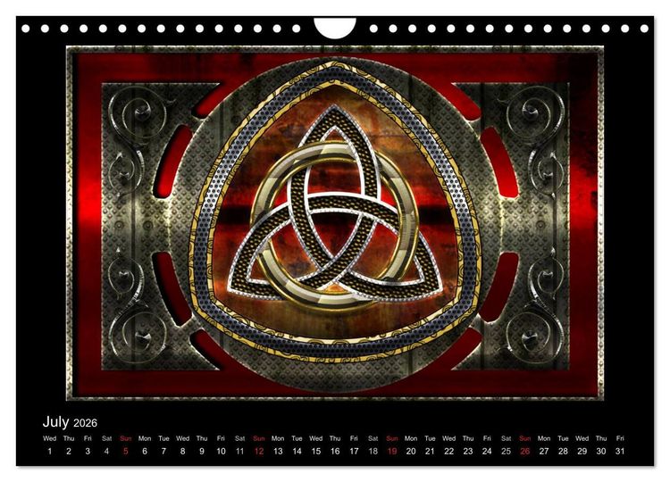 Produktbild: Celtic Symbols (Wall Calendar 2026 DIN A4 landscape), CALVENDO 12 Month Wall Calendar