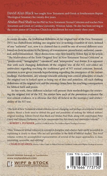 Produktbild: Can We Recover the Original Text of the New Testament?