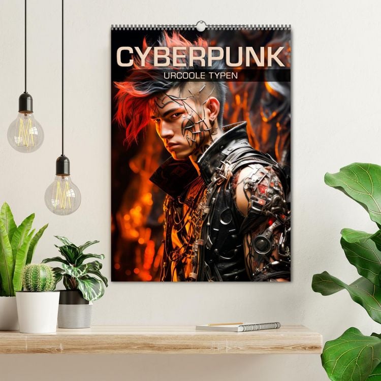 Produktbild: CYBERPUNK Urcoole Typen (Wandkalender 2026 DIN A2 hoch), CALVENDO Monatskalender