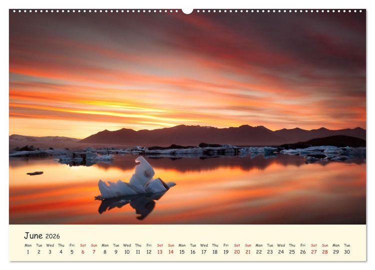 Produktbild: Amazing Nature of Iceland (Wall Calendar 2026 DIN A2 landscape), CALVENDO 12 Month Wall Calendar
