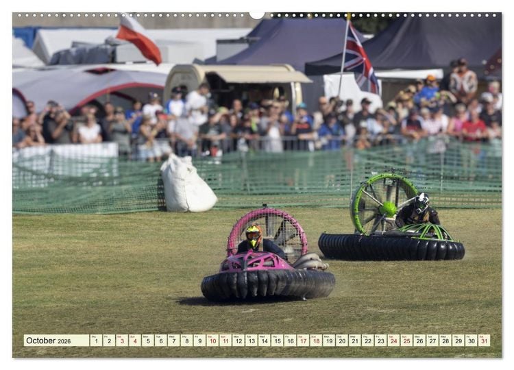 Produktbild: Hovercraft Racing on the Thuringian Sea (Wall Calendar 2026 DIN A2 landscape), CALVENDO 12 Month Wall Calendar