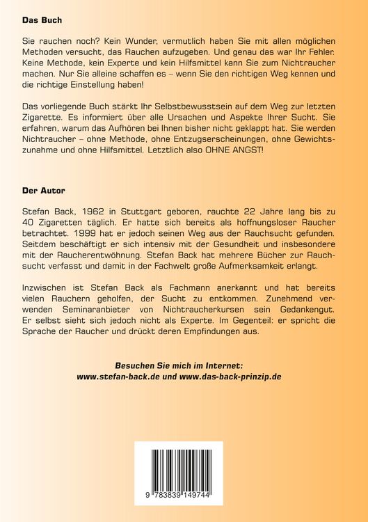 Produktbild: Ohne Angst Nichtraucher werden