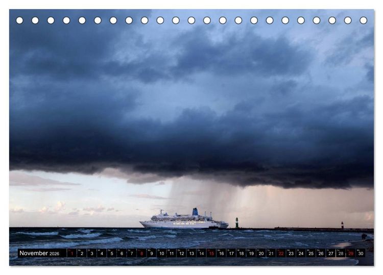 Produktbild: Urlaub in Warnem&uuml;nde (Tischkalender 2026 DIN A5 quer), CALVENDO Monatskalender
