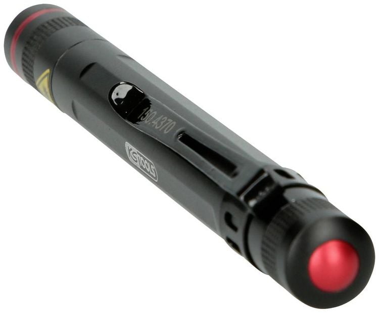Produktbild: KS Tools 150.4370 LED Taschenlampe mit G&uuml;rtelclip batteriebetrieben 85lm 10h 92g