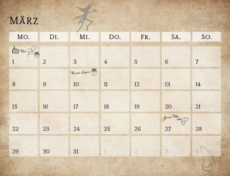 Produktbild: Der inoffizielle K&uuml;chenkalender f&uuml;r Harry Potter Fans 2027