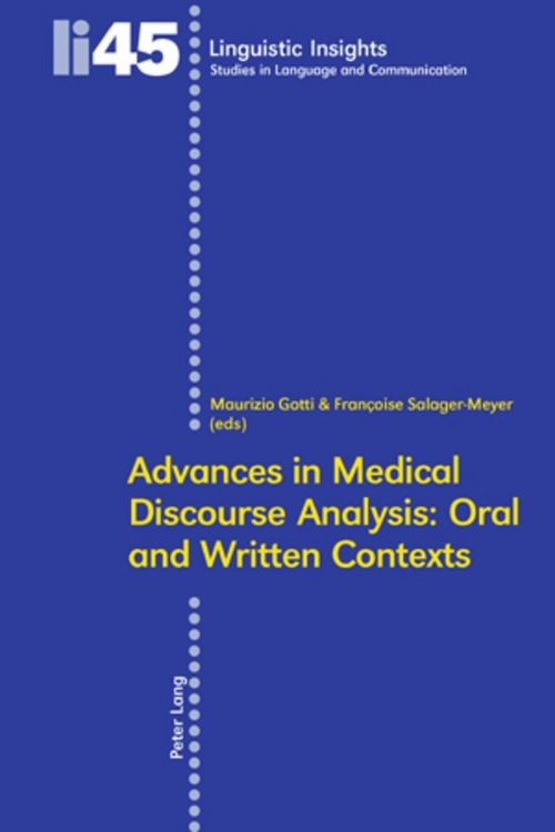 Produktbild: Advances in Medical Discourse Analysis: Oral and Written Contexts