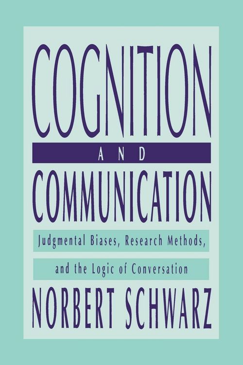 Produktbild: Cognition and Communication
