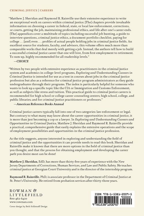 Produktbild: Exploring and Understanding Careers in Criminal Justice