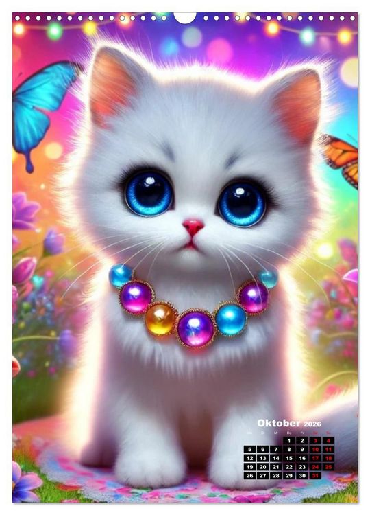 Produktbild: Miau Momente (Wandkalender 2026 DIN A3 hoch), CALVENDO Monatskalender