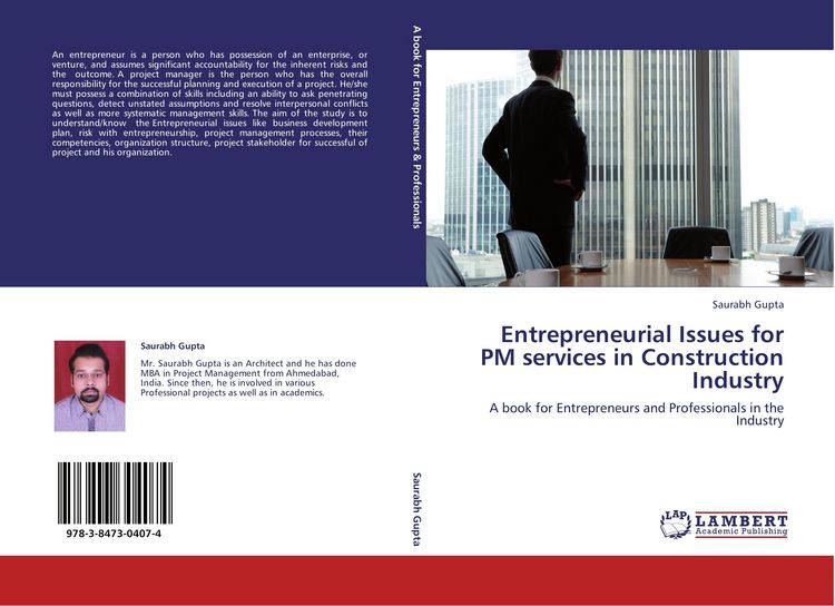 Produktbild: Entrepreneurial Issues for PM services in Construction Industry