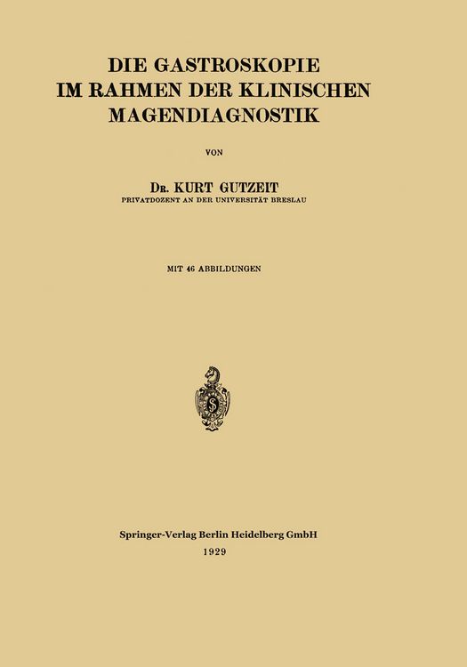 Produktbild: Die Gastroskopie im Rahmen der Klinischen Magendiagnostik