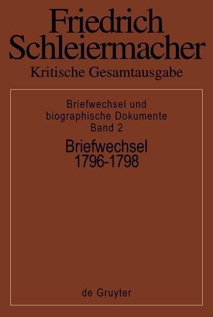 Produktbild: Briefwechsel 1796-1798
