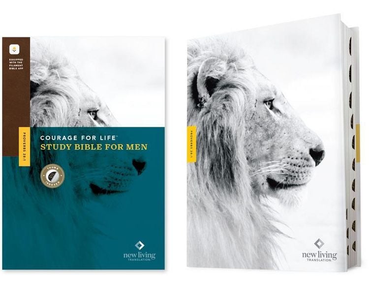 Produktbild: NLT Courage for Life Study Bible for Men, Filament Enabled (Hardcover, Indexed)