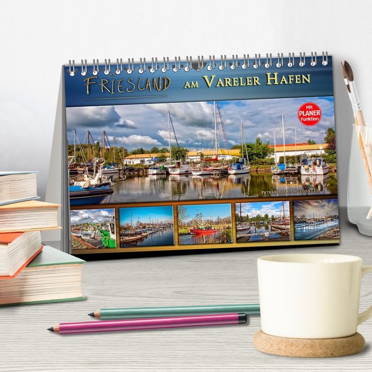 Produktbild: Friesland - am Vareler Hafen (Tischkalender 2026 DIN A5 quer), CALVENDO Monatskalender