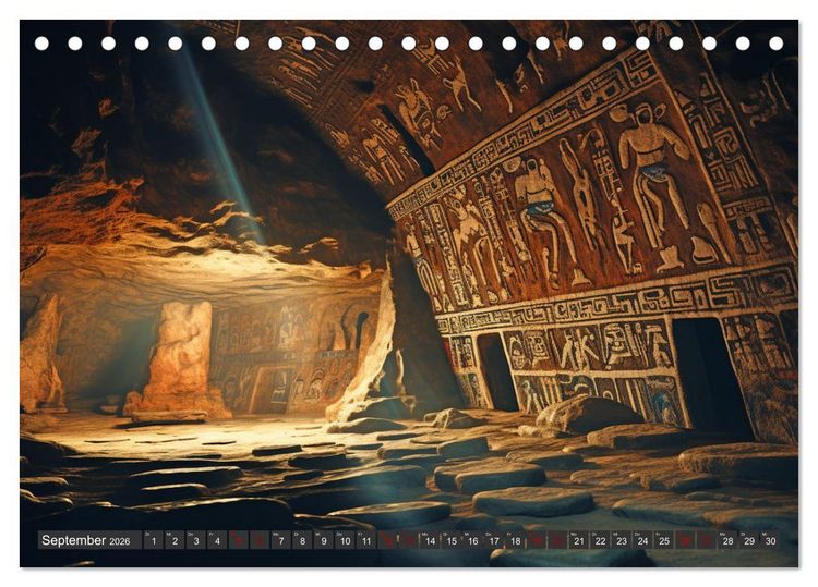 Produktbild: R&auml;tselhaftes aus der Arch&auml;ologie (Tischkalender 2026 DIN A5 quer), CALVENDO Monatskalender