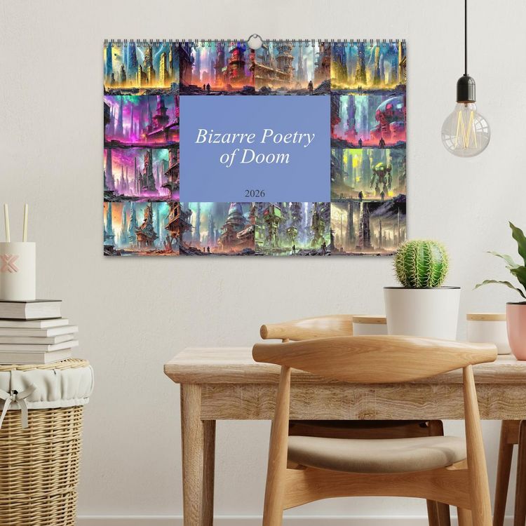 Produktbild: Braun, W: Bizarre Poetry of Doom (Wall Calendar 2026 DIN A3