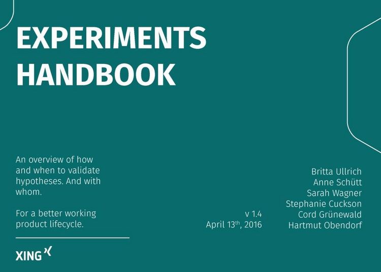 Produktbild: Experiments Handbook