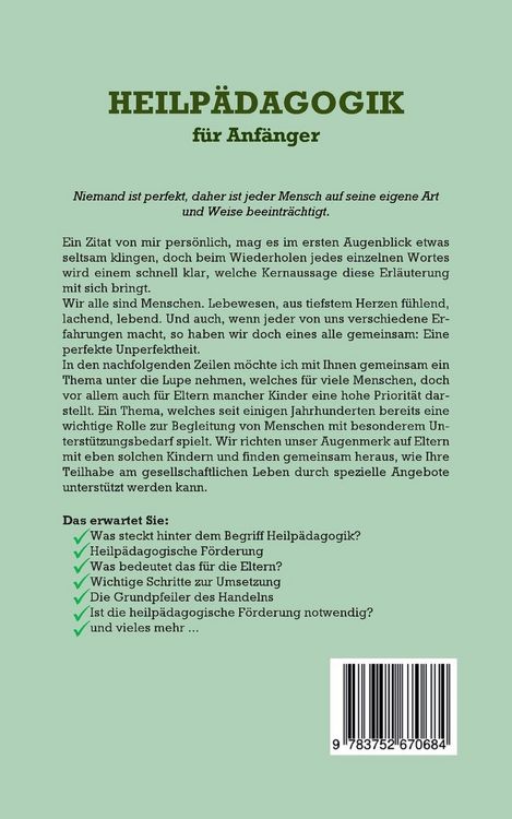 Produktbild: Heilp&auml;dagogik f&uuml;r Anf&auml;nger: Wie Sie die Grundlagen der Sonderp&auml;dagogik leicht erlernen und Ihr Kind Schritt f&uuml;r Schritt heilp&auml;dagogisch f&ouml;rdern