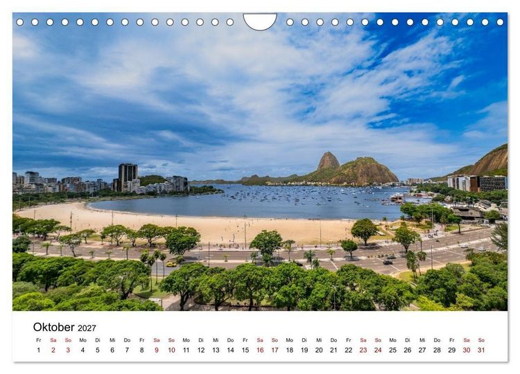 Produktbild: Rio de Janeiro - Kontraste. Farben. Licht (Wandkalender 2027 DIN A4 quer), CALVENDO Monatskalender