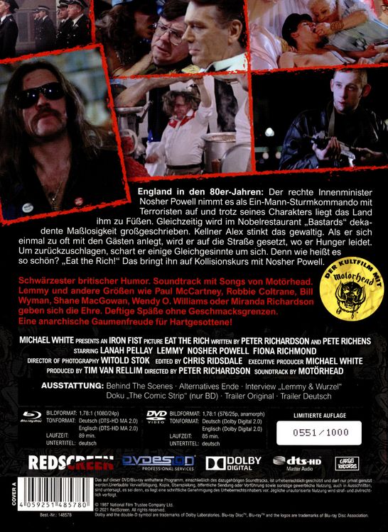 Produktbild: Eat the Rich - The Cannibal Comedy - Limitiertes Mediabook Cover A (+ DVD)
